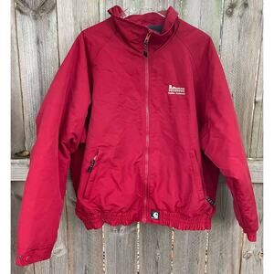 Carhartt Coat Jacket Men's Zip-Up Work Wear Red Size XL Canvas Field